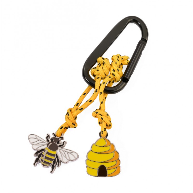 Porte-clés abeille métal